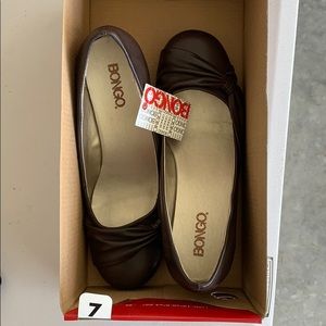 Size 7 Bongo Brown Wedges Shoes